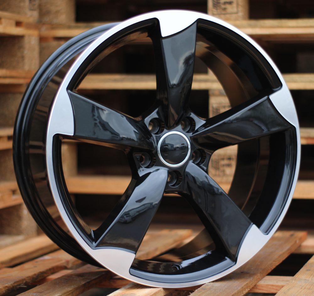 Diski R19 5x112 J8.5 ET45 RACINGLINE BK217 AUDI Black Polished