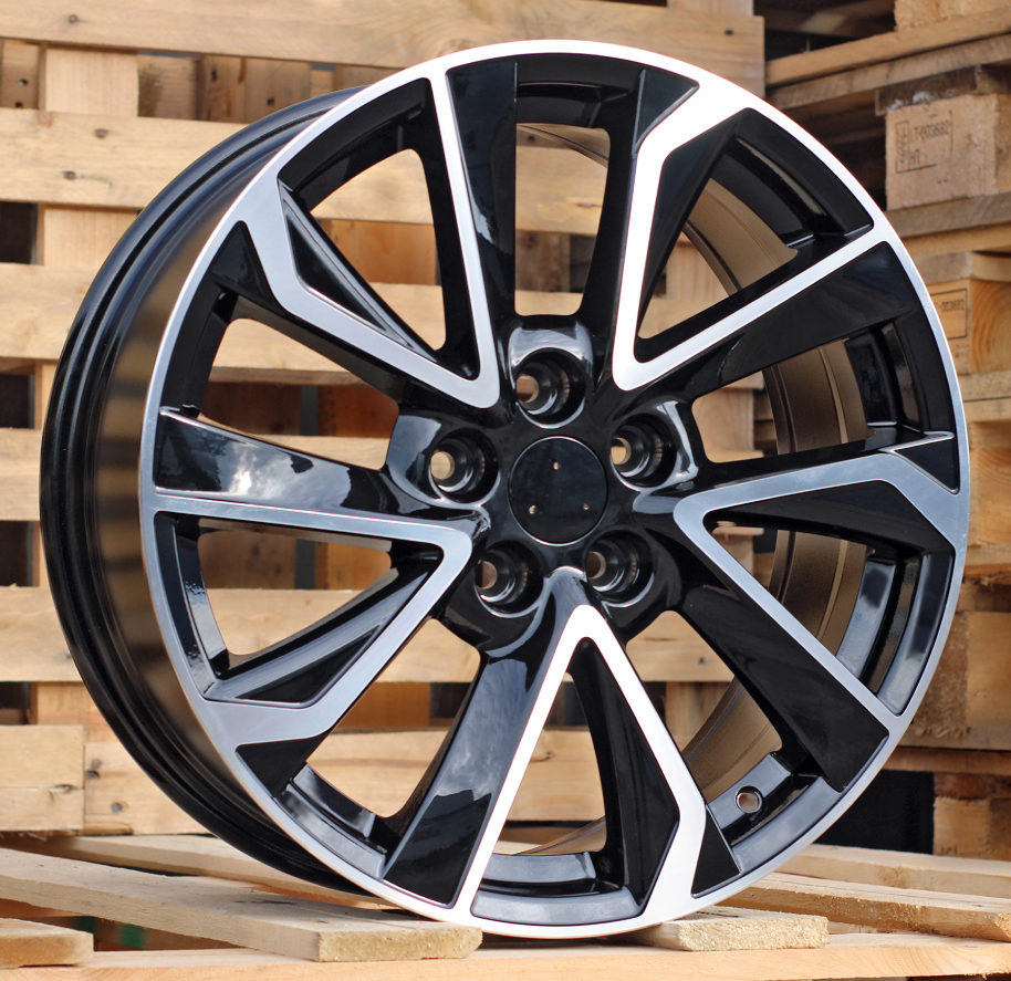 Diski R16 5x100 J6.5 ET39 RACINGLINE B5463 TOYOTA Black Polished