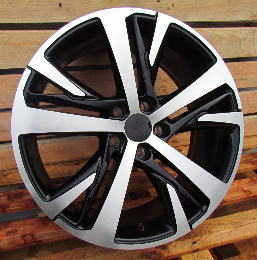 Diski R18 5x108 J7.5 ET42 RACINGLINE XE390 PEUGEOT Black Polished