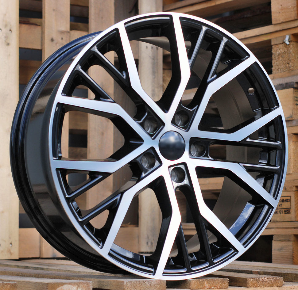 Diski R18 5x112 J8 ET40 RACINGLINE BK713 VW Black Polished