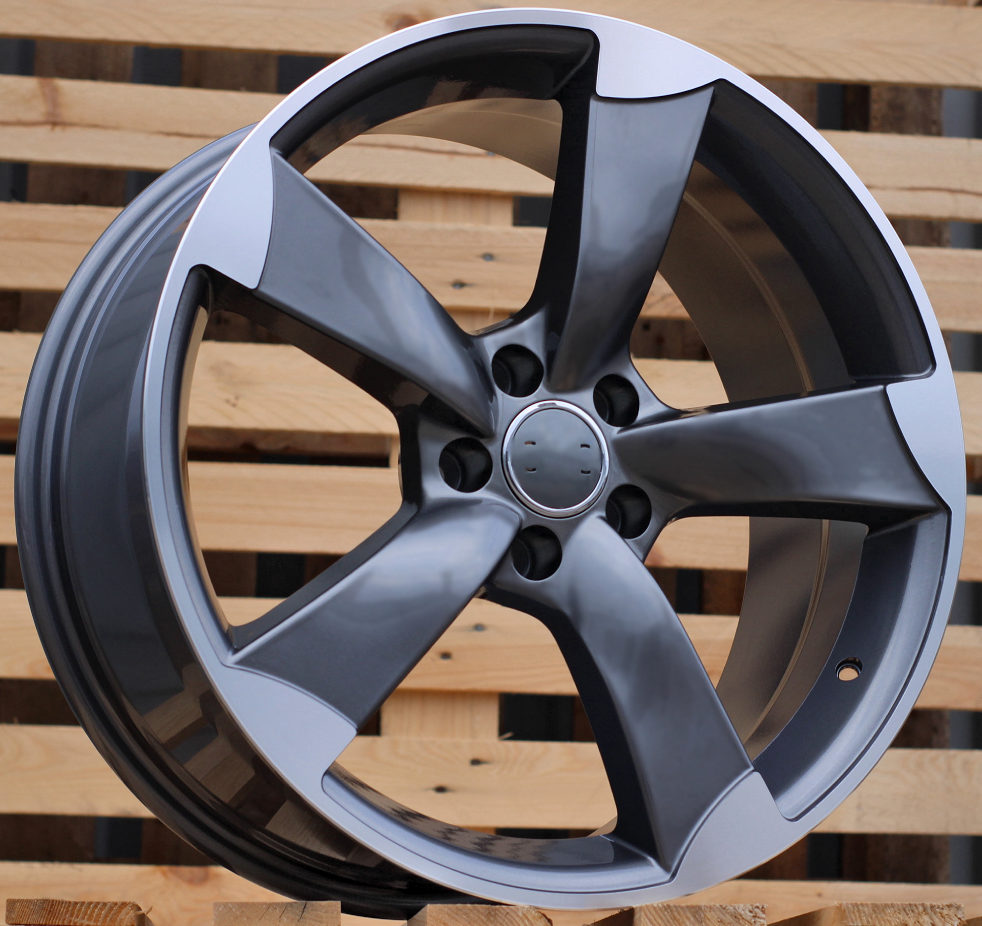 Diski R18 5x112 J8 ET35 RACINGLINE BK217 AUDI Grey Polished Half Matt