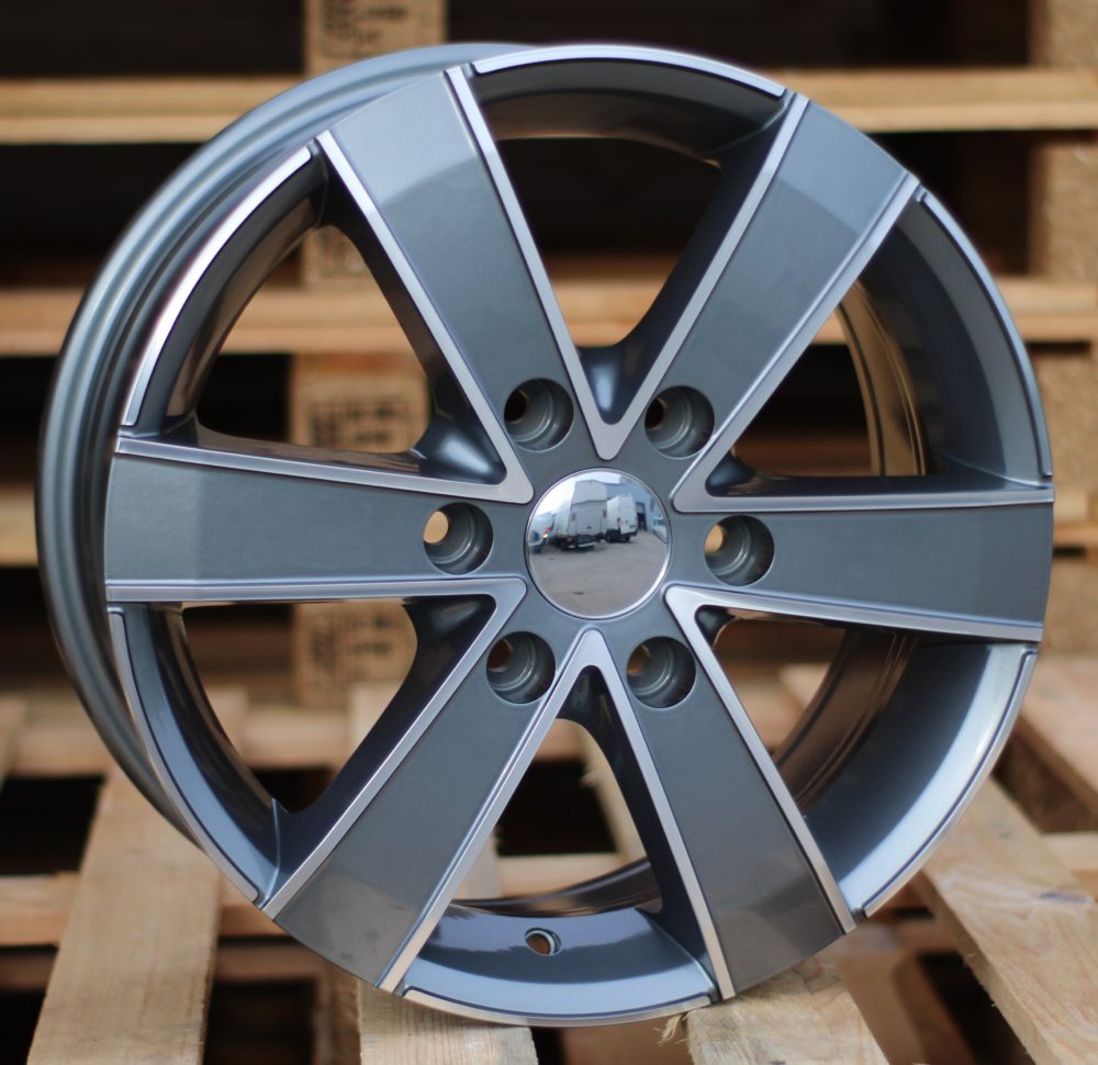 Diski R16 6x130 J7 ET60 RACINGLINE BK474 MERCEDES Grey Polished