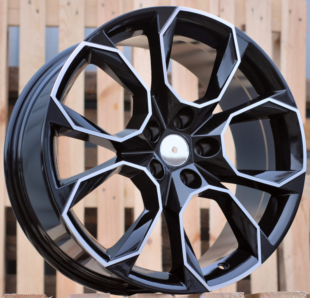 Diski R19 5x112 J8.5 ET40 RACINGLINE SK516 SKODA Black Polished