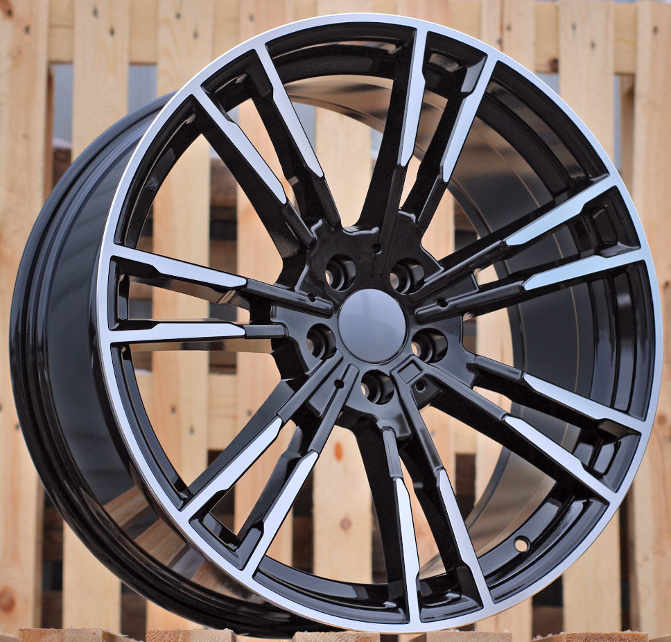 Diski R19 5x120 J8.5 ET33 RACINGLINE A7065 BMW Black Polished (Rear+Front)