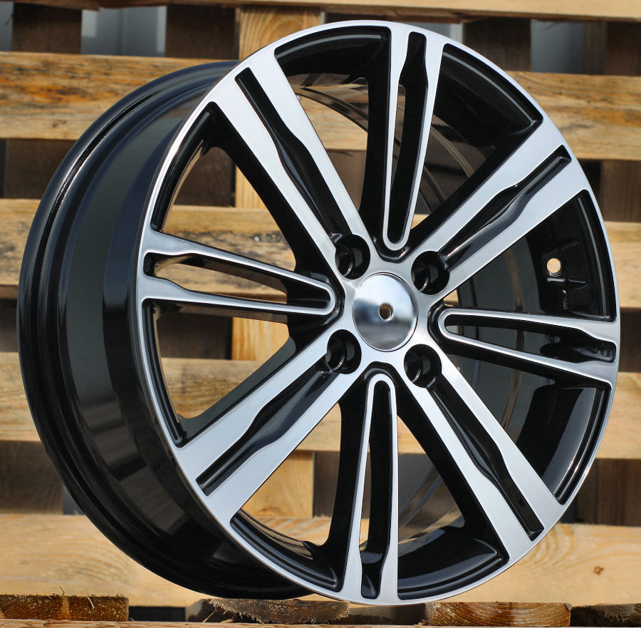 Diski R15 4x100 J6 ET48 RACINGLINE B5834 KIA Black Polished