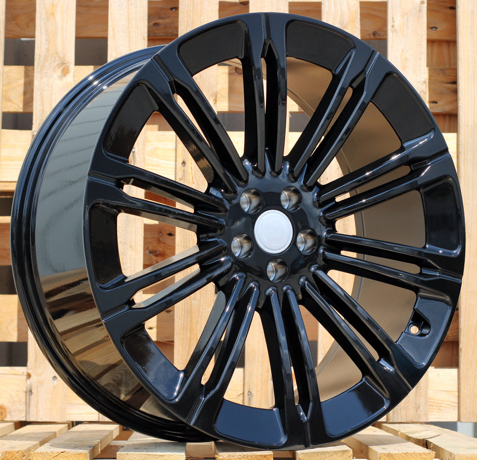 Diski R22 5x108 J9.5 ET42 RACINGLINE B1808 LANDROVER Black (HYBRID FORGED)