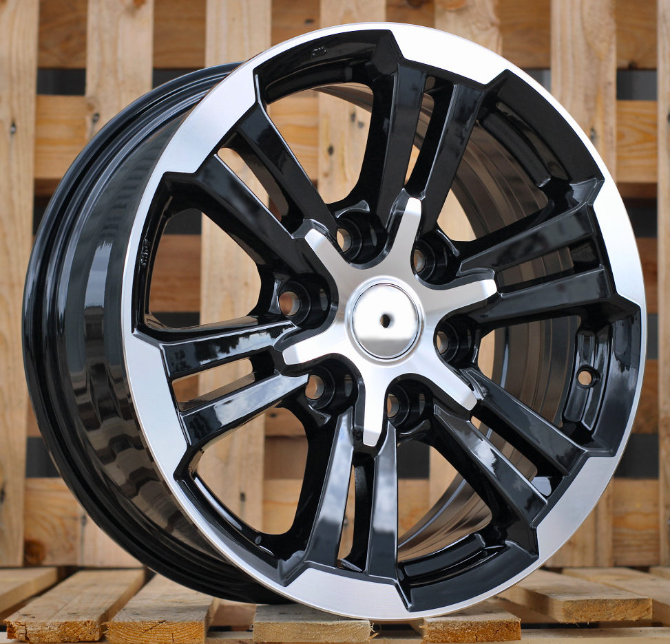 Diski R17 6x139.7 J7.5 ET38 RACINGLINE B1649 4X4 Black Polished