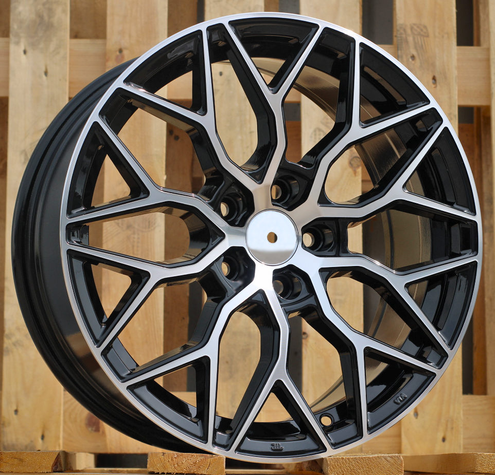 Diski R17 5x108 J7.5 ET40 RACINGLINE B5812 Black Polished