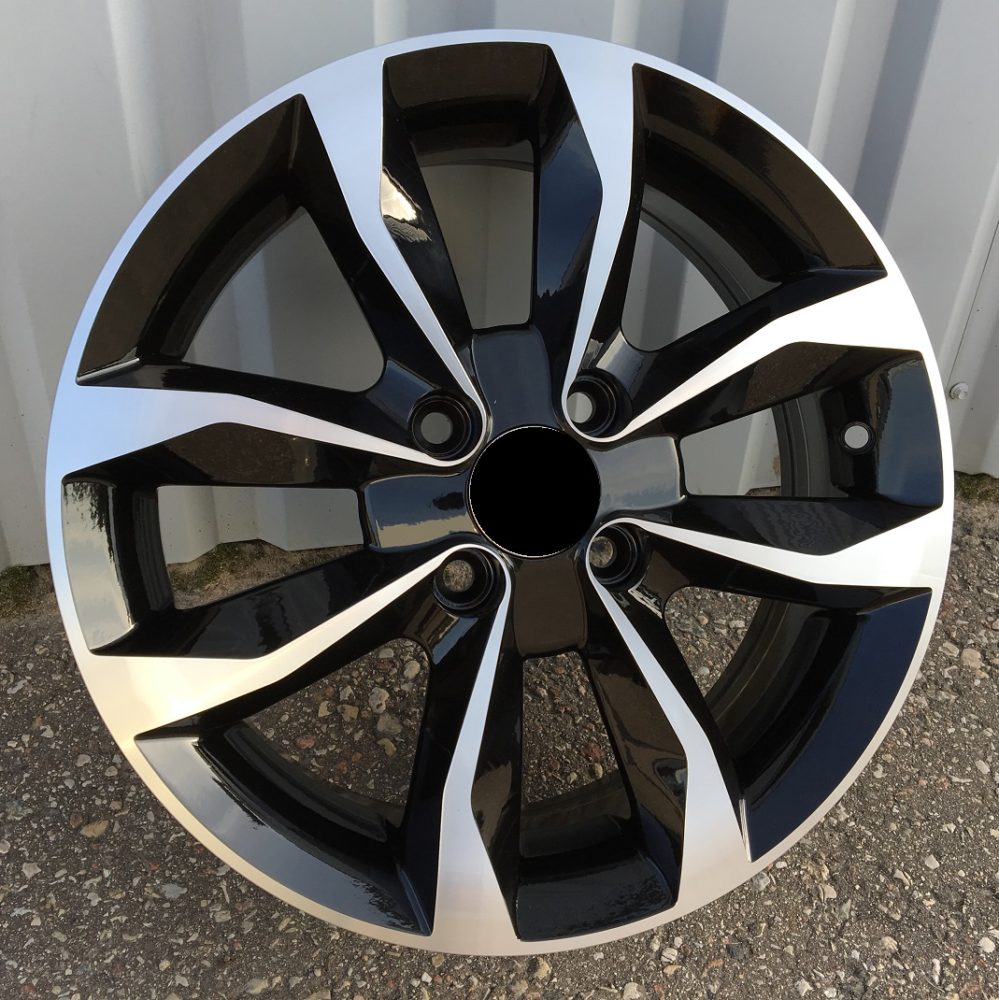 Diski R15 4x100 J6 ET50 RACINGLINE A415 NISSAN Black Polished