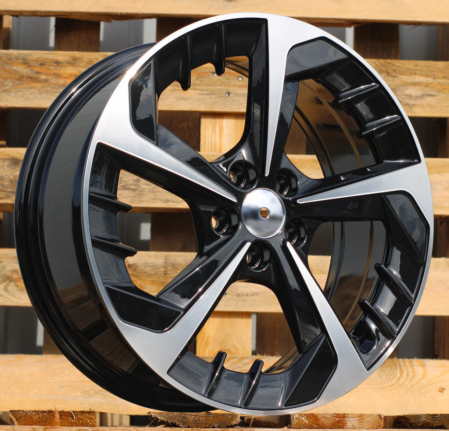 Diski R17 5x100 J7 ET51 RACINGLINE B5943 SEAT Black Polished