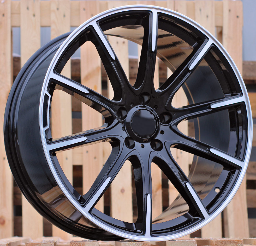 Diski R22 5x130 J10 ET36 RACINGLINE FE236 MERCEDES Black Polished