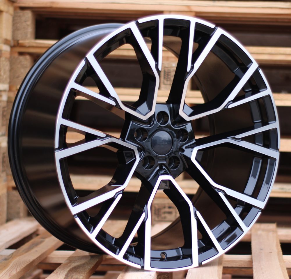 Diski R22 5x112 J10.5 ET43 RACINGLINE B5769 BMW Black Polished (Rear+Front)