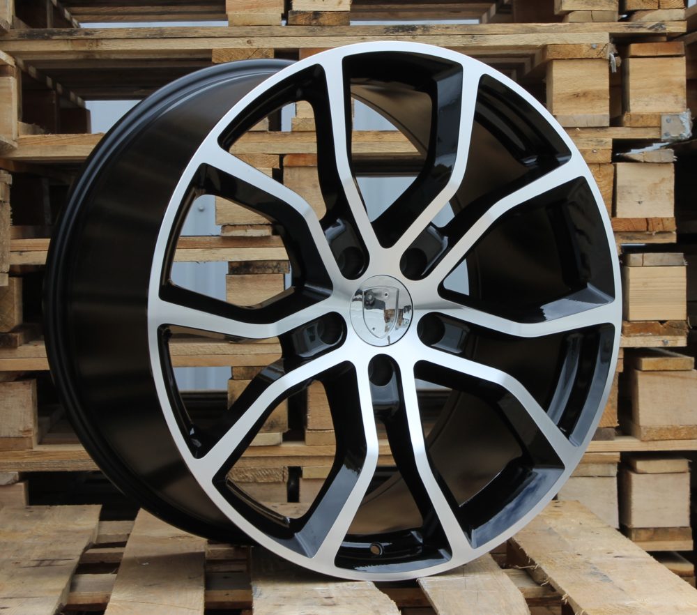 Diski R21 5x130 J9.5 ET46 RACINGLINE B5362 PORCHE Black Polished (Rear+Front)