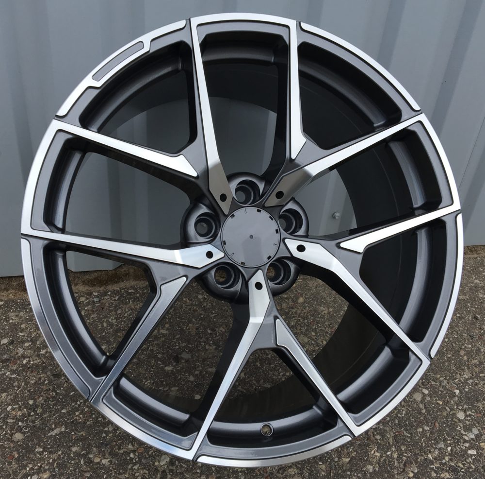 Diski R20 5x112 J9.5 ET35 RACINGLINE XE137 MERCEDES Grey Polished (Rear+Front)