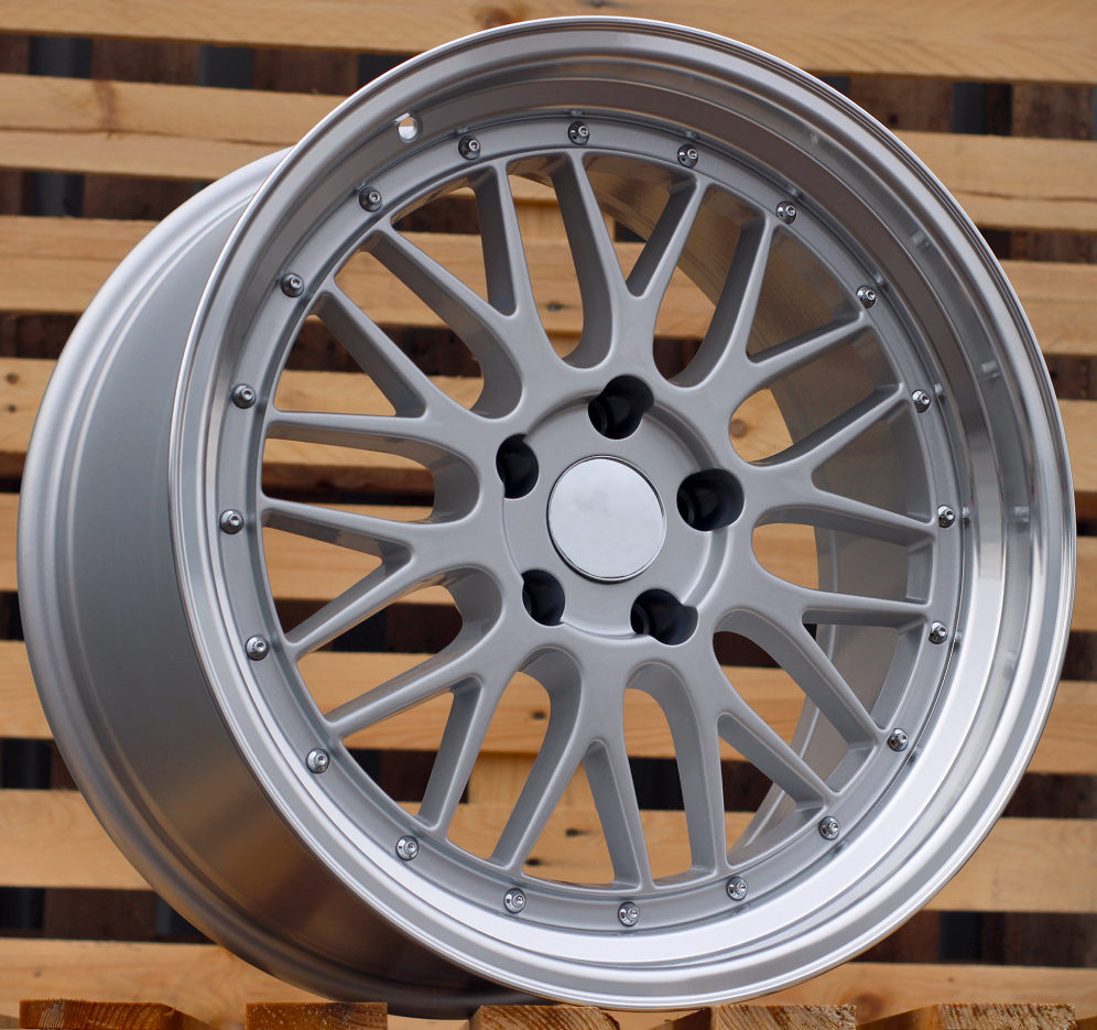 Diski R20 5x120 J8.5 ET20 RACINGLINE BK848 BMW Silver +Polished Lip (Rear+Front)