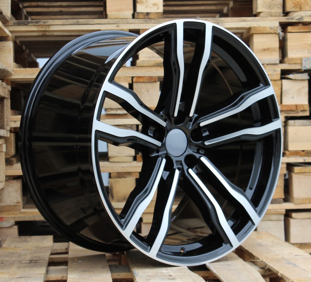 Diski R21 5x120 J11.5 ET38 RACINGLINE BY588 BMW Black Polished (Rear+Front)