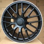 Diski R19 5×112 J8 ET45 RACINGLINE BK912 MERCEDES Black Half Matt +Polished Lip