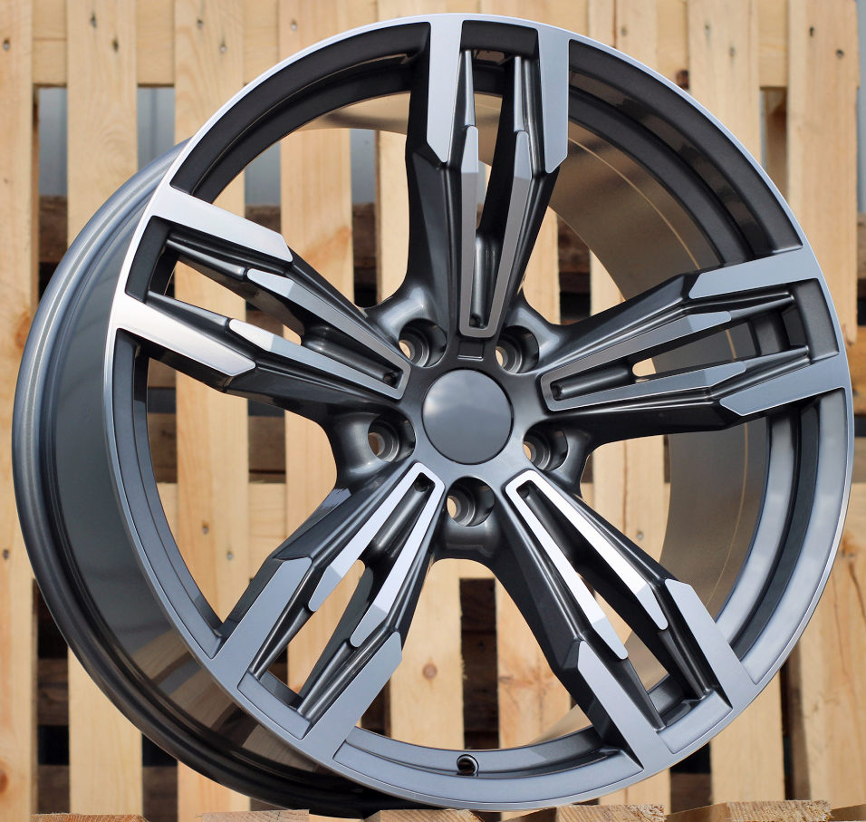 Diski R19 5x120 J9.5 ET38 RACINGLINE BY983 BMW Grey Polished (Rear+Front)