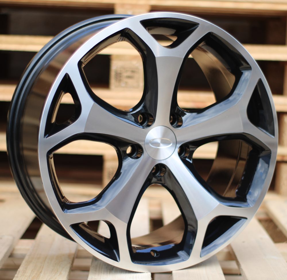 Diski R15 4x108 J6.5 ET47.5 RACINGLINE BK386 FORD Black Polished