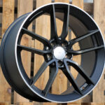 Diski R19 5×112 J9 ET49 RACINGLINE B5461 MERCEDES Black Half Matt +Polished Lip (Rear+Front)