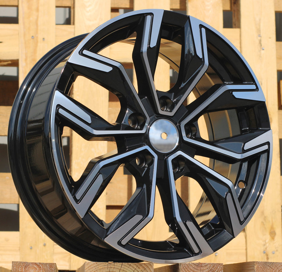 Diski R16 5x114.3 J6.5 ET41 RACINGLINE B1518 RENAULT Black Polished