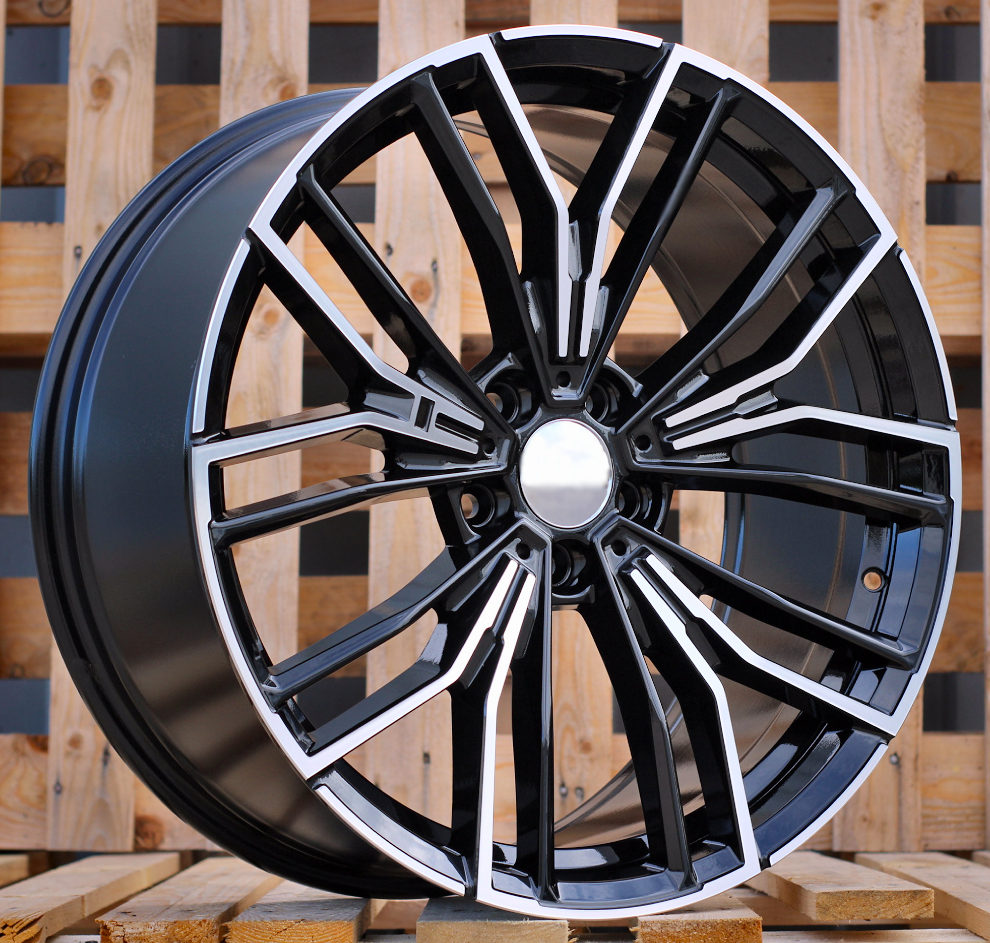 Diski R20 5x112 J8 ET30 RACINGLINE B5964 BMW Black Polished (Rear+Front)