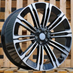 Diski R22 5×108 J9.5 ET45 RACINGLINE B1808 LANDROVER Black Polished