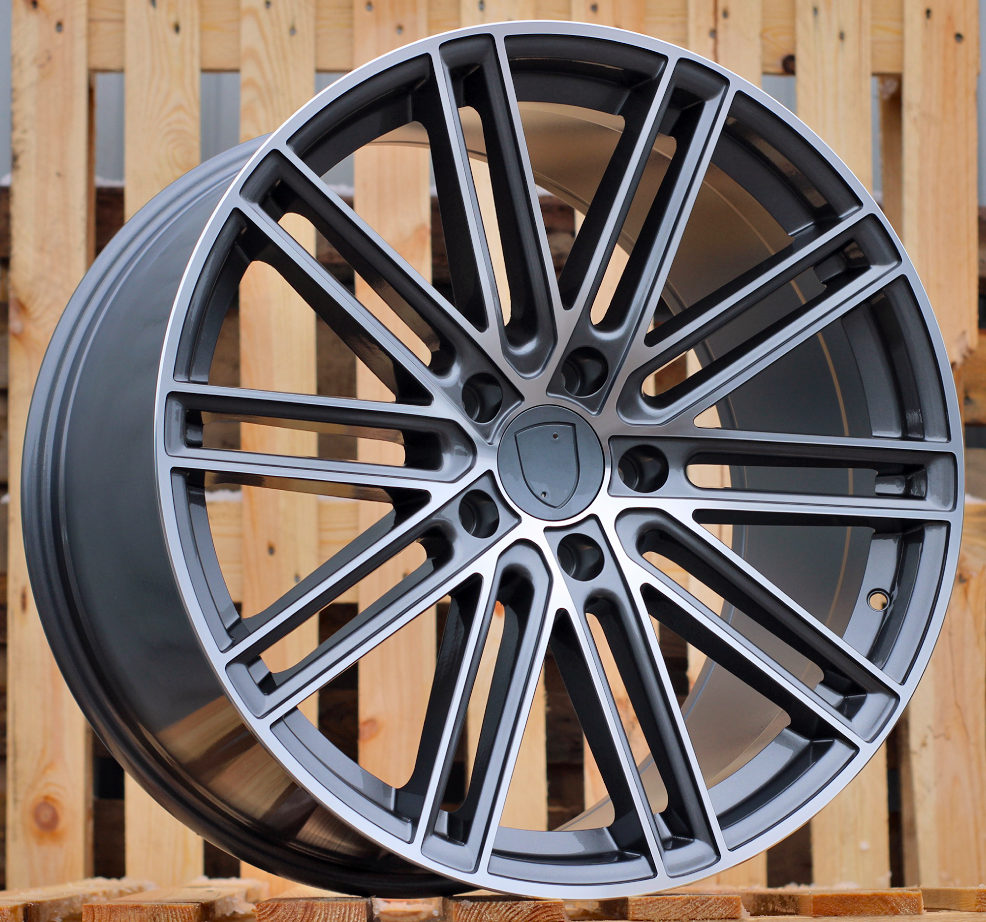 Diski R21 5x130 J9.5 ET60 RACINGLINE B1271 PORCHE Grey Polished (Rear+Front)