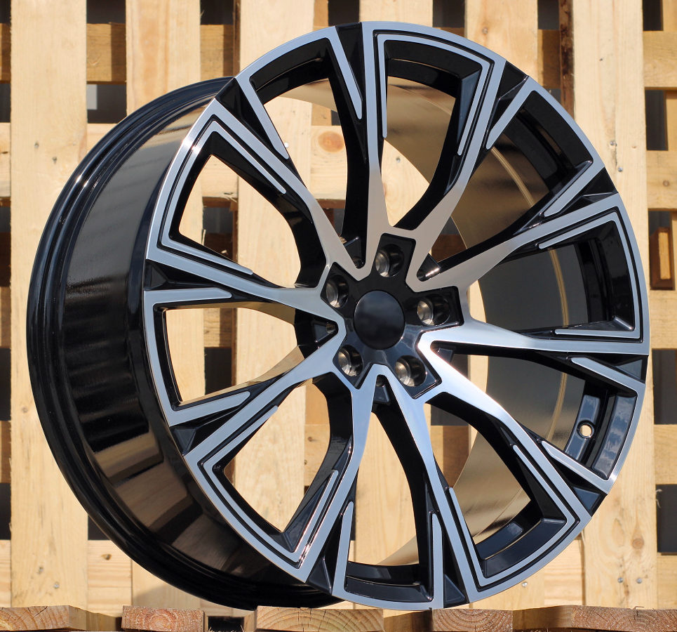 Diski R19 5x112 J8 ET26 RACINGLINE D1130 BMW Black Polished (Rear+Front)