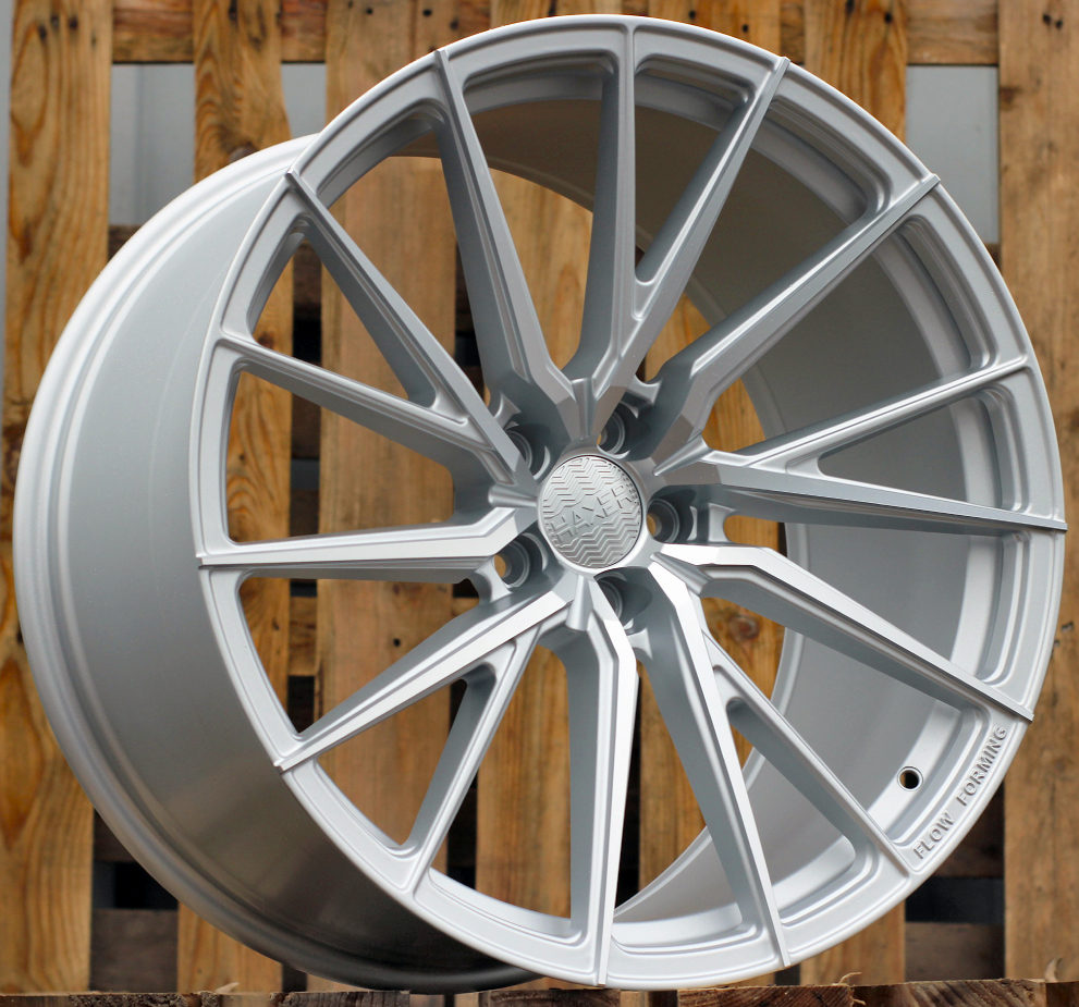 Diski R20 5x120 J8.5 ET33 HAXER HX06F Silver Polished Half Matt (Rear+Front)