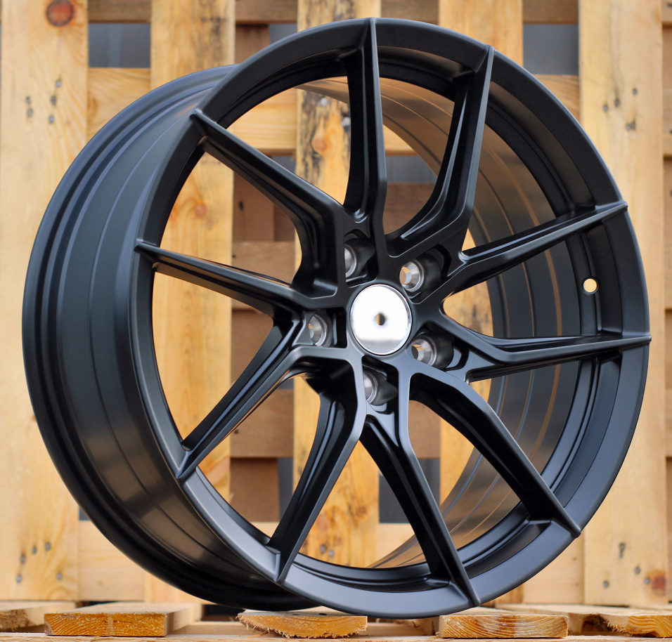 Diski R18 5x112 J8 ET35 RACINGLINE D2044 Black Half Matt