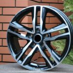 Diski R17 5×114.3 J7.5 ET42 RACINGLINE BK424 Black Polished