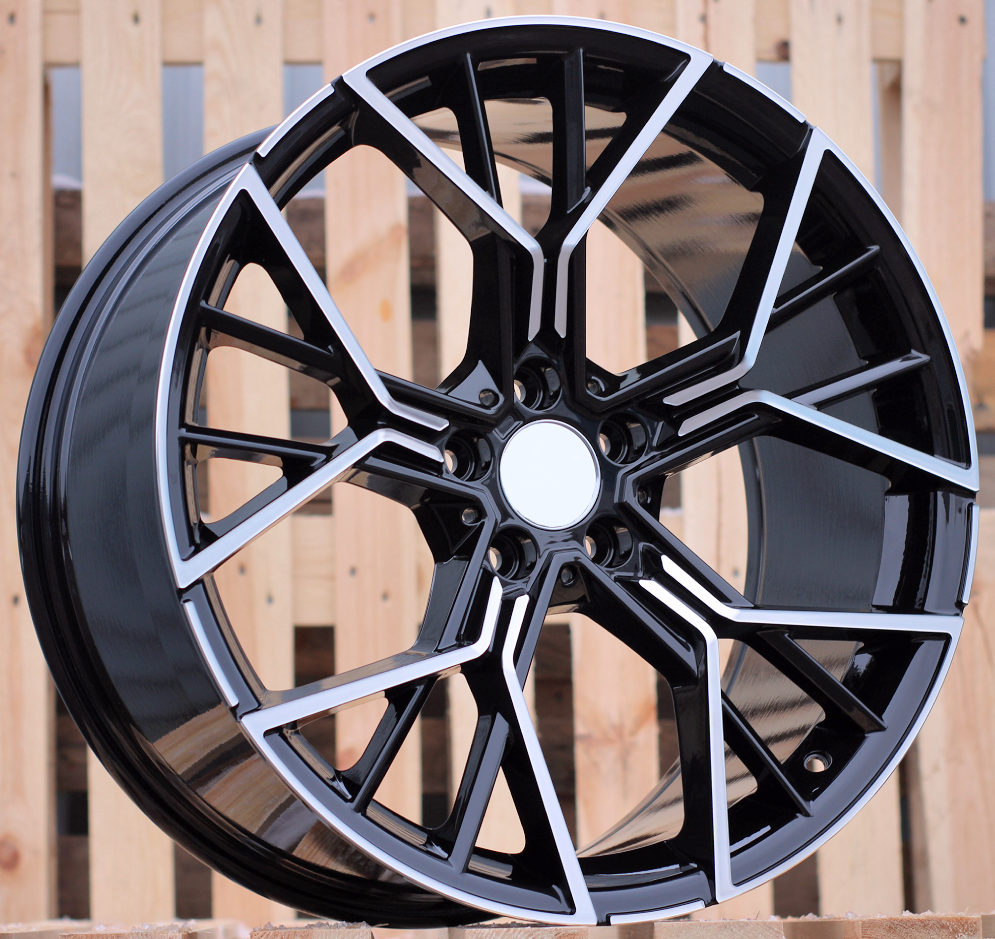 Diski R19 5x112 J8 ET27 RACINGLINE A5602 BMW Black Polished (Rear+Front)