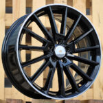 Diski R17 5×100 J7 ET46 RACINGLINE B5969 SKODA Black +Polished Lip