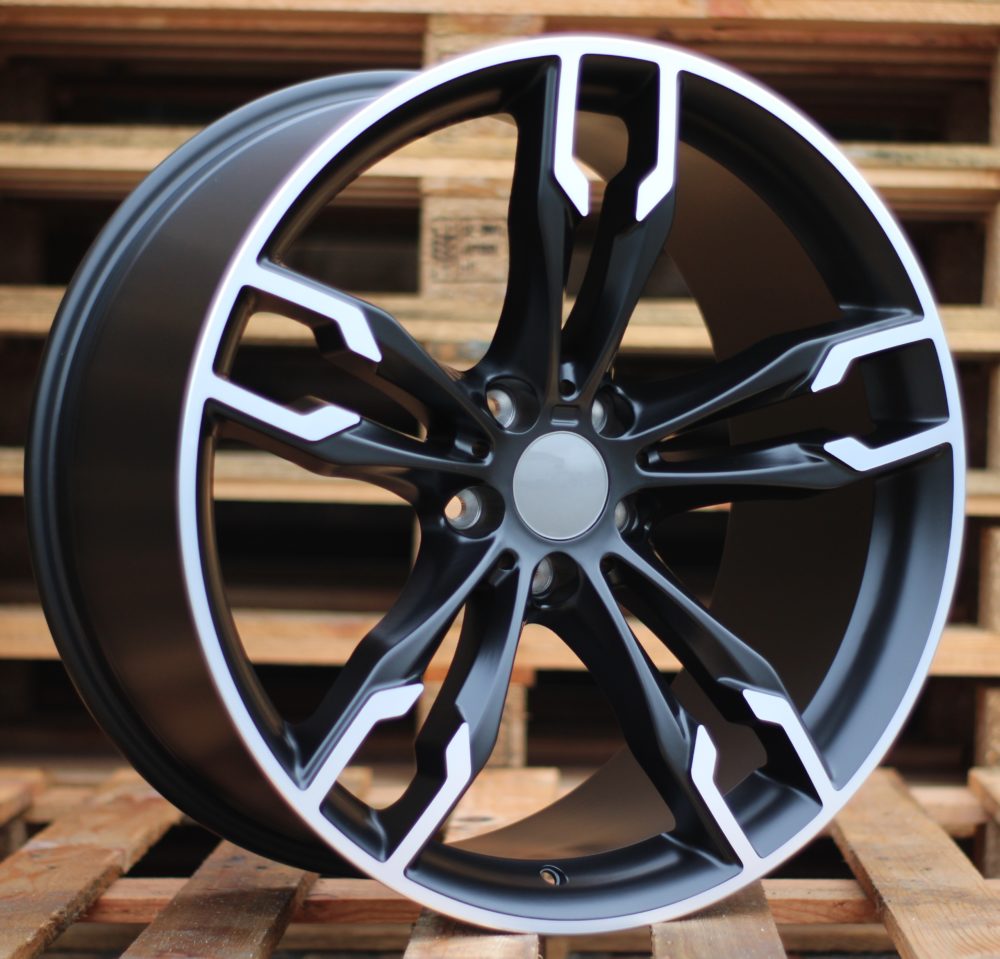 Diski R20 5x112 J8.5 ET27 RACINGLINE XE169 BMW Black Polished Half Matt