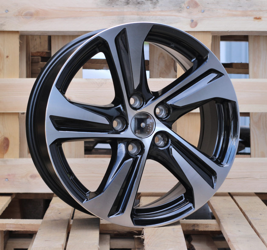 Diski R15 5x98 J6 ET25 RACINGLINE F5832 Black Polished +PC