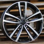 Diski R17 5×112 J7 ET45 RACINGLINE B5287 VW Black Polished