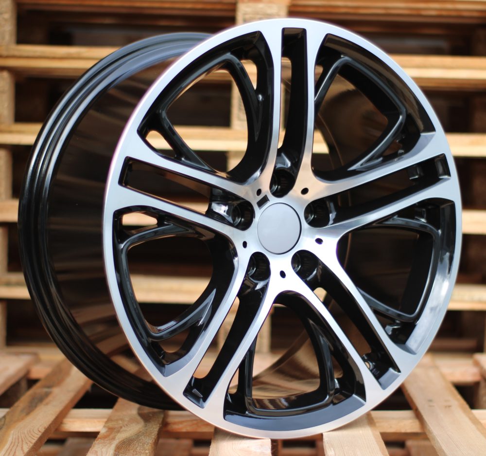 Diski R20 5x120 J8.5 ET38 RACINGLINE B1600 BMW Black Polished (Rear+Front)