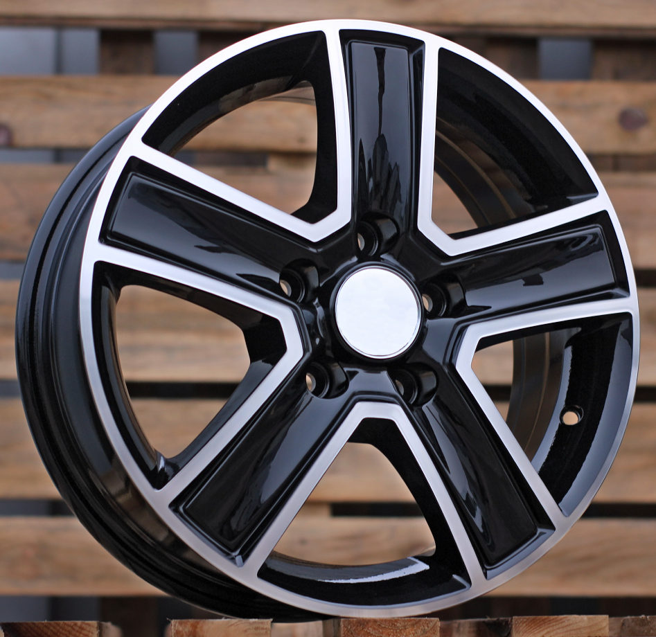 Diski R16 5x130 J6.5 ET50 RACINGLINE BK473 MERCEDES Black Polished