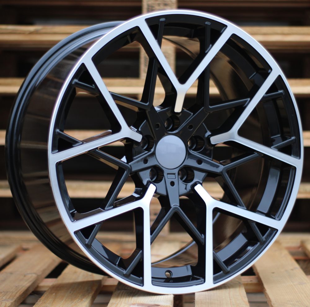 Diski R19 5x120 J8.5 ET35 RACINGLINE B1383 BMW Black Polished (Rear+Front)