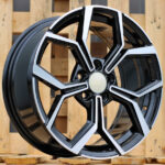 Diski R17 5×112 J7.5 ET40 RACINGLINE B5952 VW Black Polished