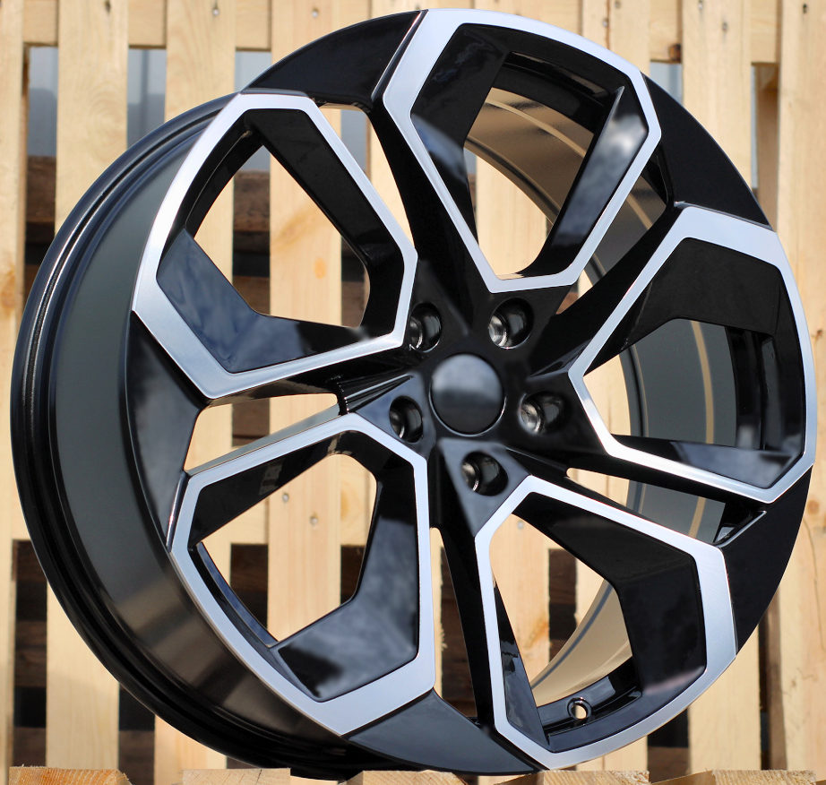 Diski R18 5x112 J8 ET42 RACINGLINE I5561 SKODA Black Polished