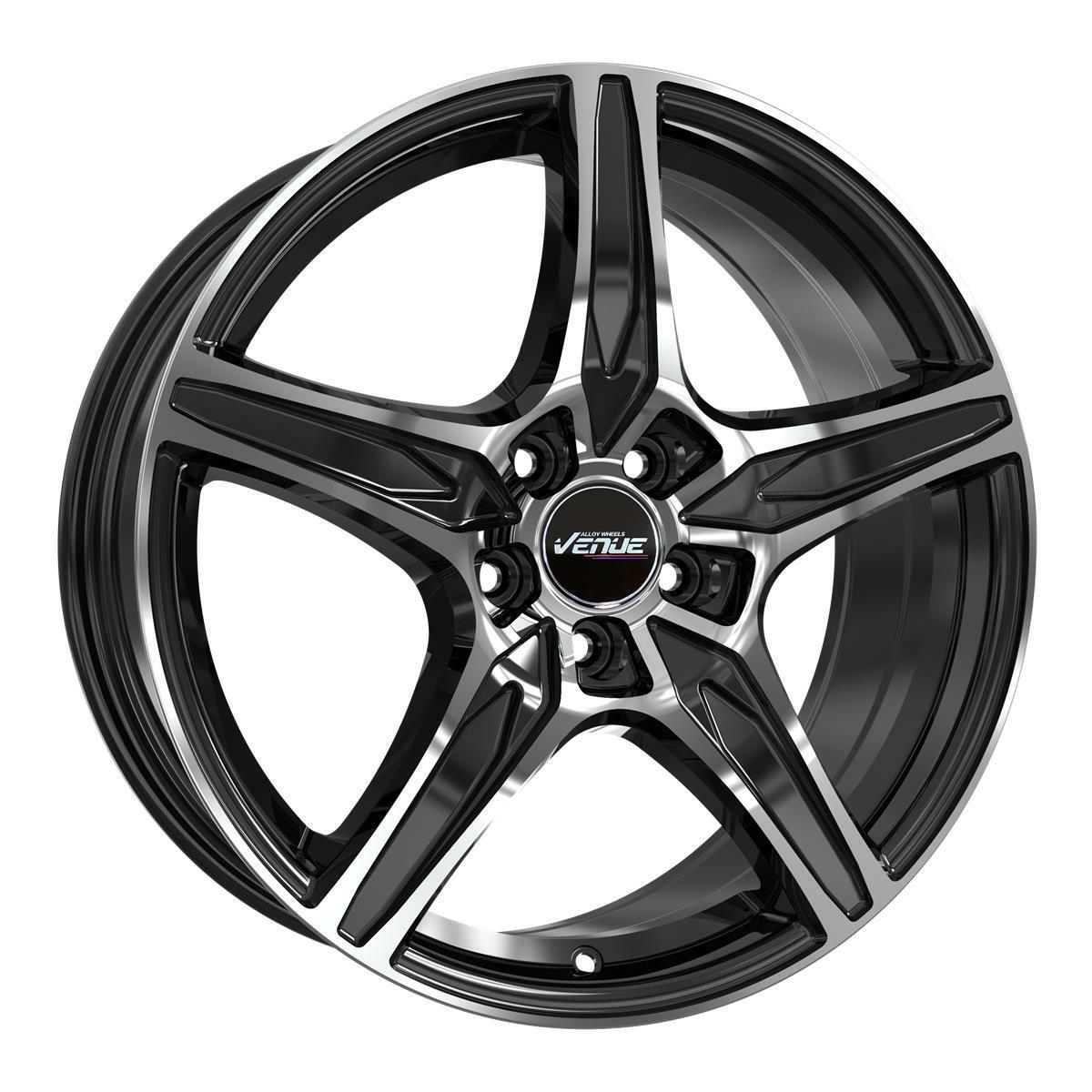 Diski R16 5x114.3 J6.5 ET45 Venue VL5 Black Polish