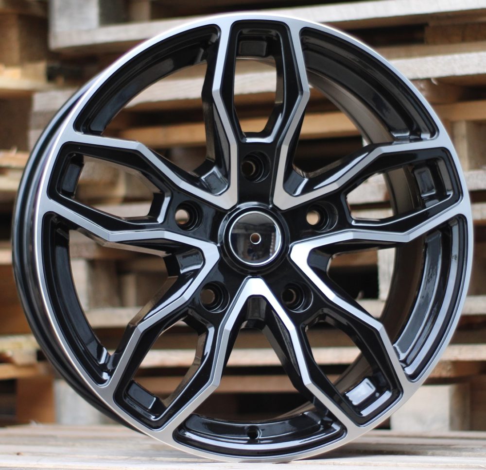 Diski R18 5x160 J8 ET48 RACINGLINE B1251 FORD Black Polished