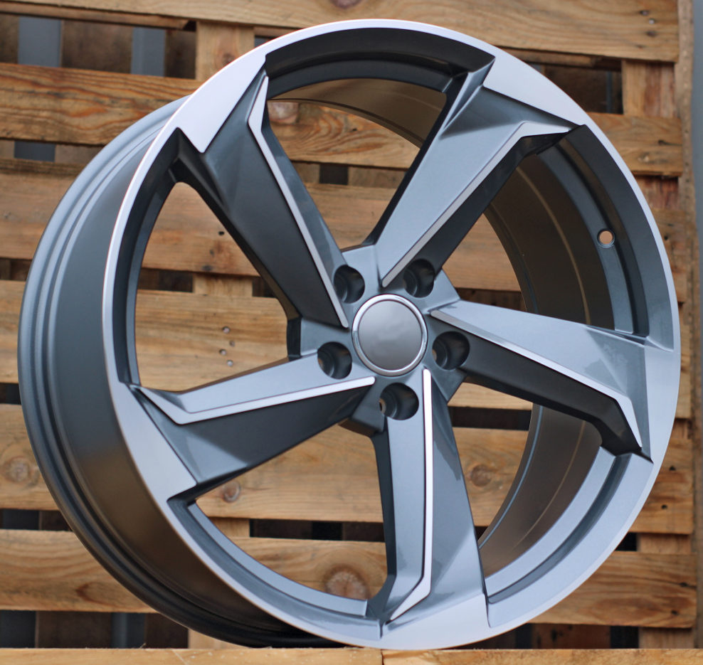 Diski R17 5x112 J7.5 ET45 RACINGLINE B5185 AUDI Grey Polished