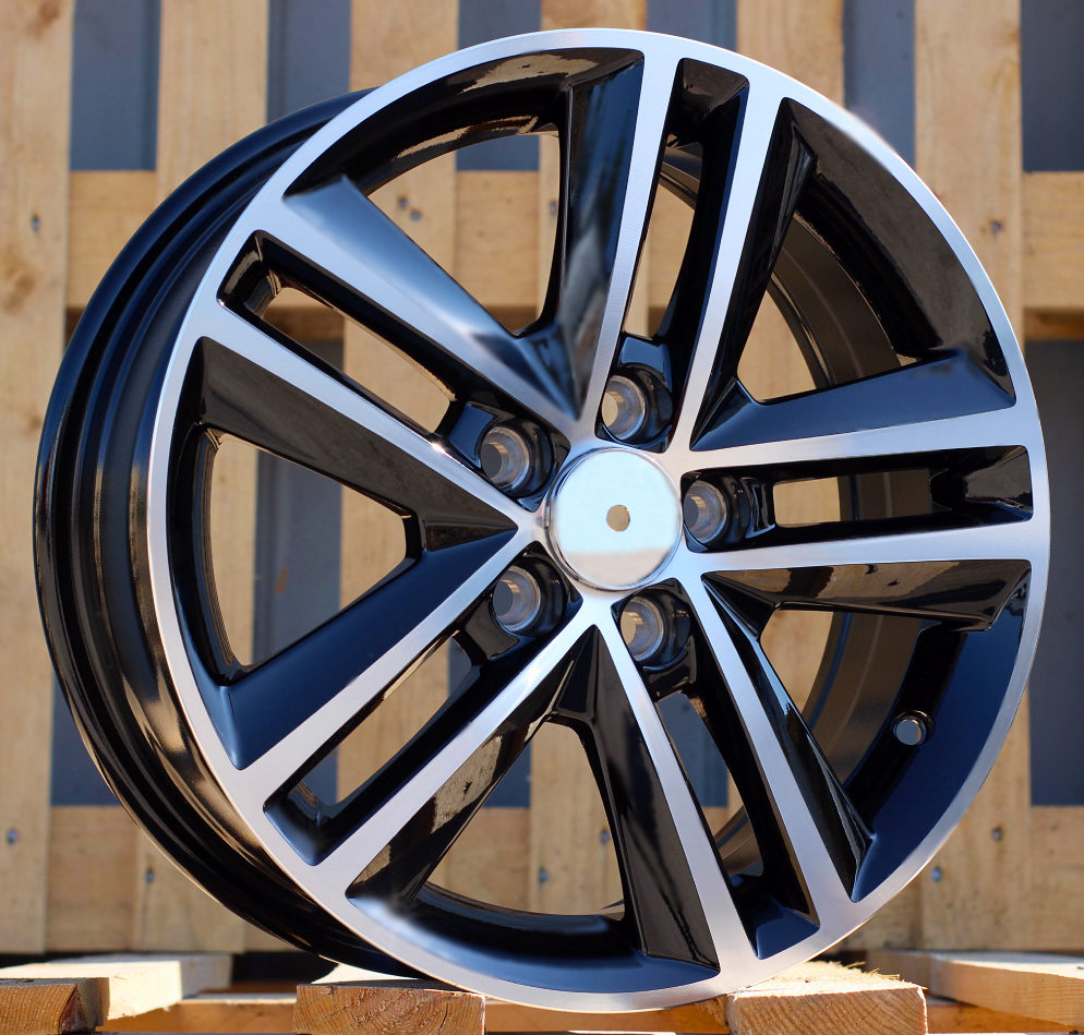 Diski R15 5x100 J6 ET40 RACINGLINE SW110 VW Black Polished