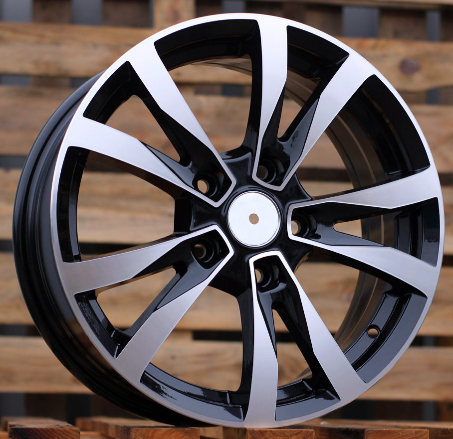 Diski R16 5x114.3 J6.5 ET42 RACINGLINE BK533 Black Polished