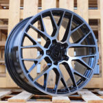 Diski R20 5×112 J10 ET19 RACINGLINE BK998 PORCHE Black Polished (Rear+Front)