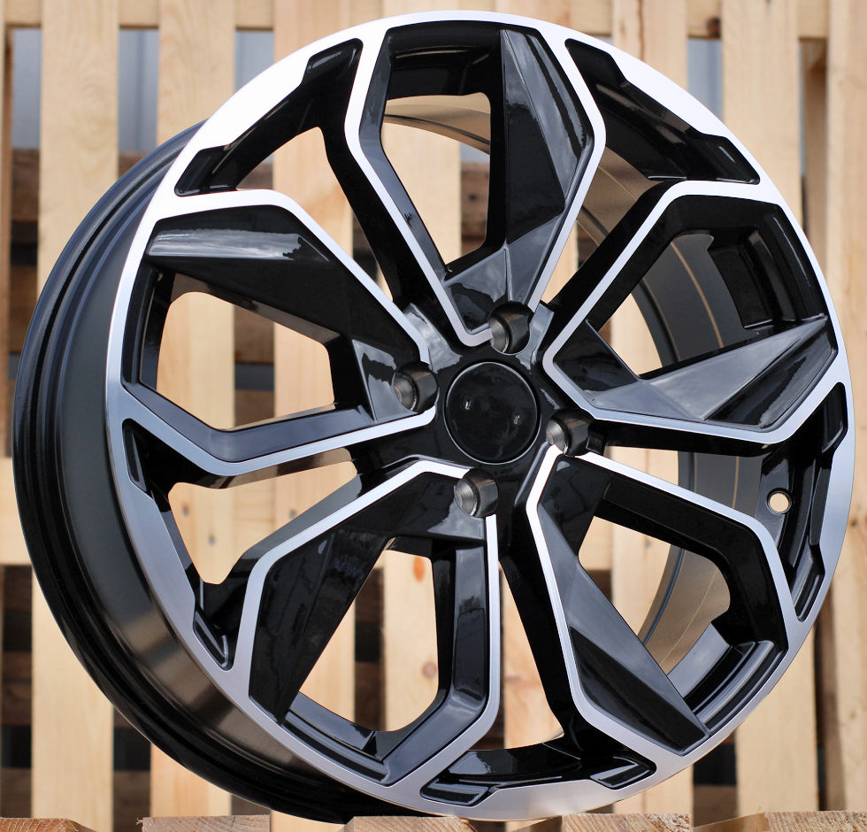 Diski R15 4x100 J6.5 ET38 RACINGLINE B5296 RENAULT Black Polished