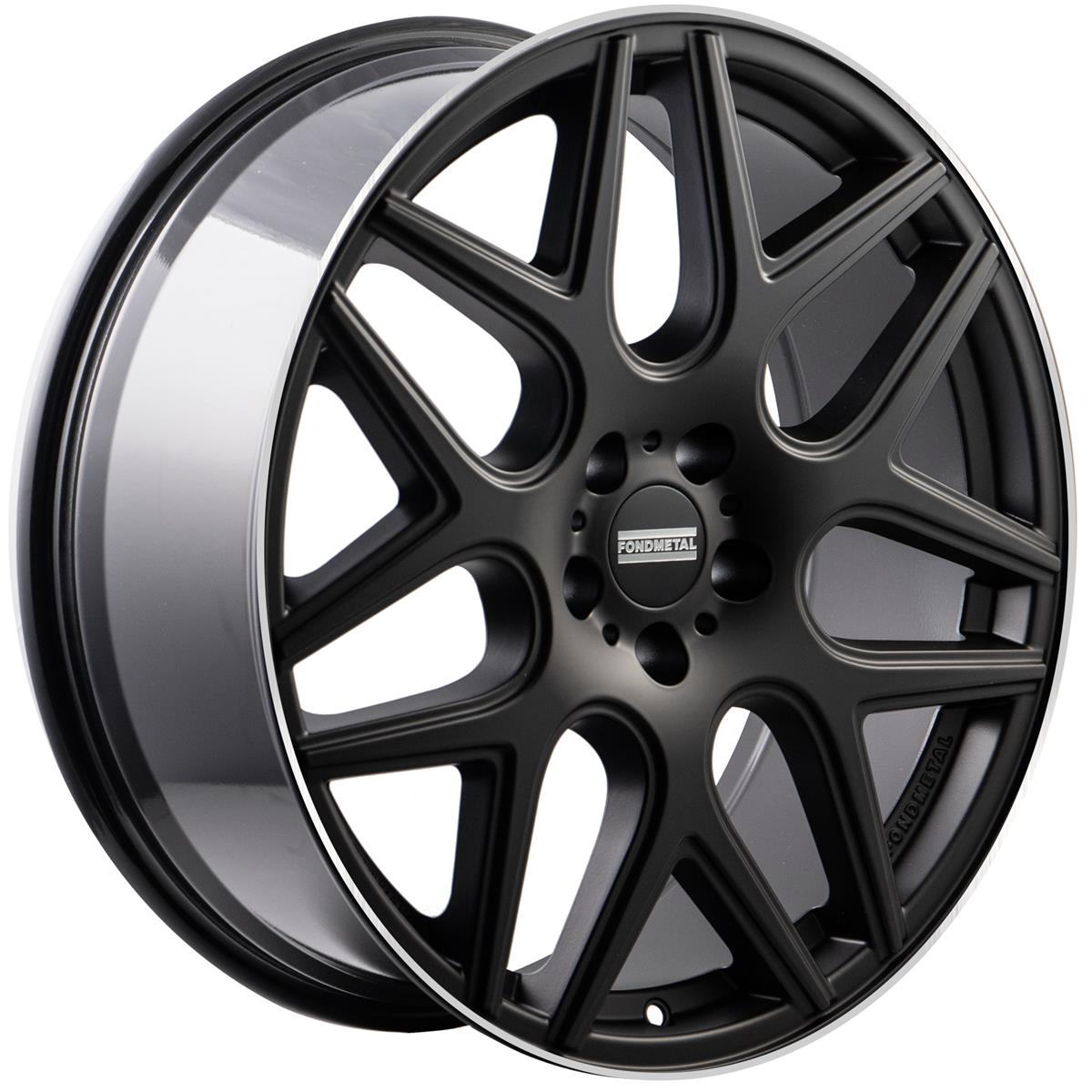 Diski R20 5x130 J9.5 ET35 Fondmetal Moros Matt Black Machined Lip